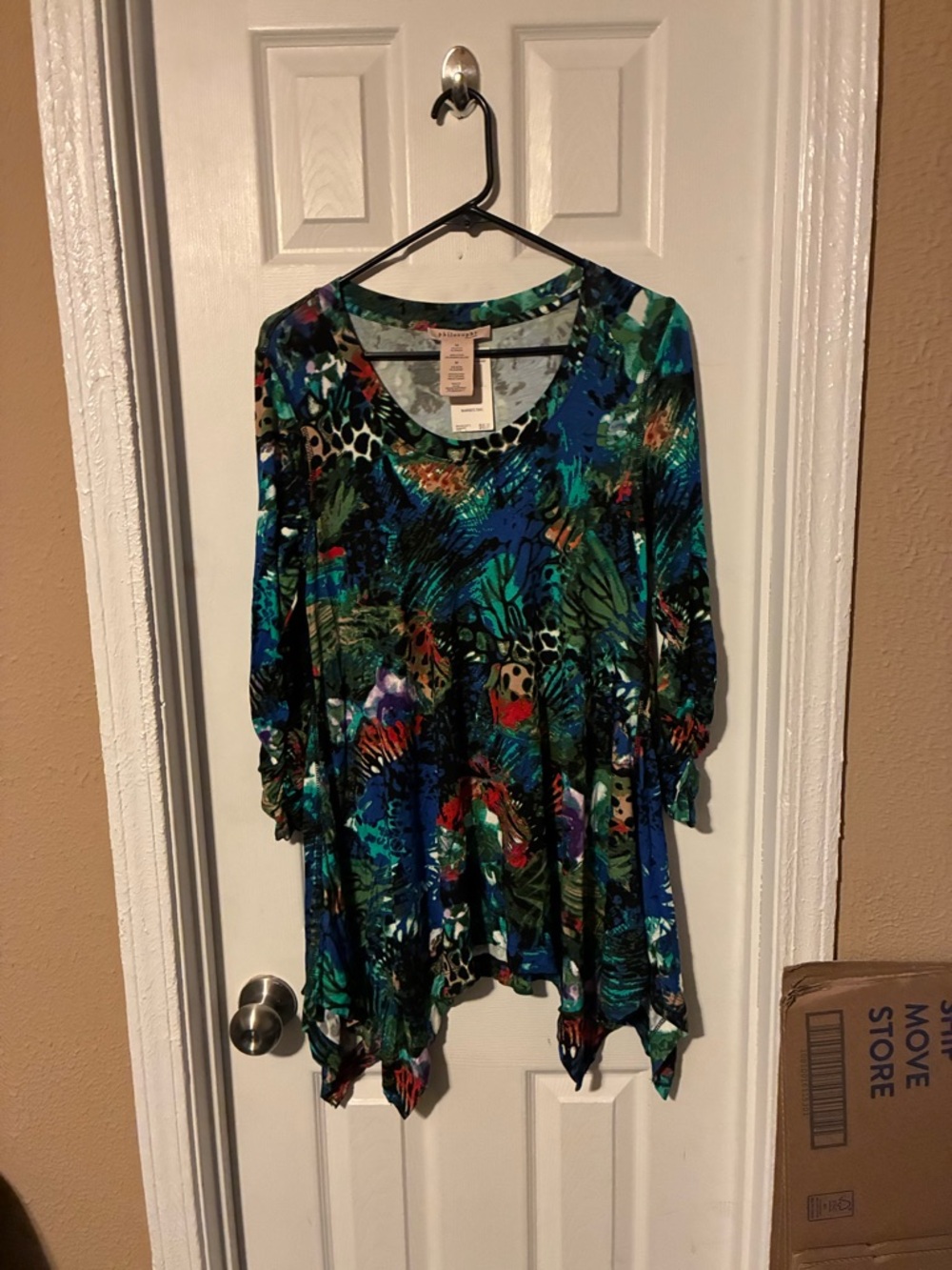 Philosophy Multicolor Tropical Print Tunic